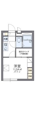 レオパレスアルフの間取図