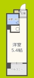パークサイド上本町駅前の間取図