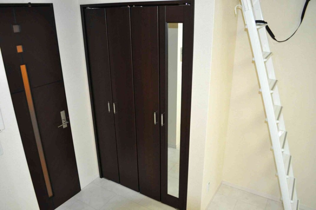 物件内観写真10　(収納スペースとロフトに続くはしごです)