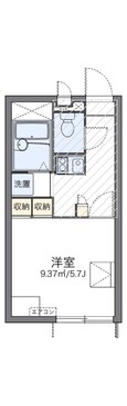 レオパレスフォート香ヶ丘の間取図