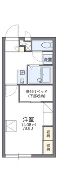 レオパレスコンフォートの間取図