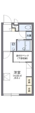 レオパレスコンフォート西之町の間取図