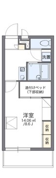 レオパレスフローレセアの間取図