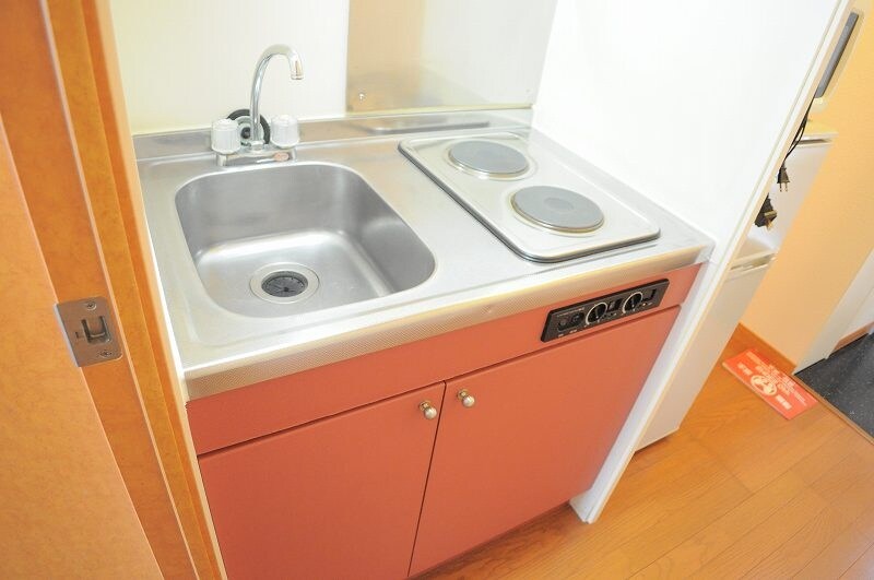 物件内観写真3　(2口電熱コンロで効率よくお料理♪)