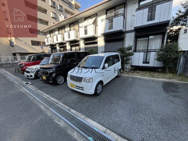 駐車場(駐車場に車を止められます)