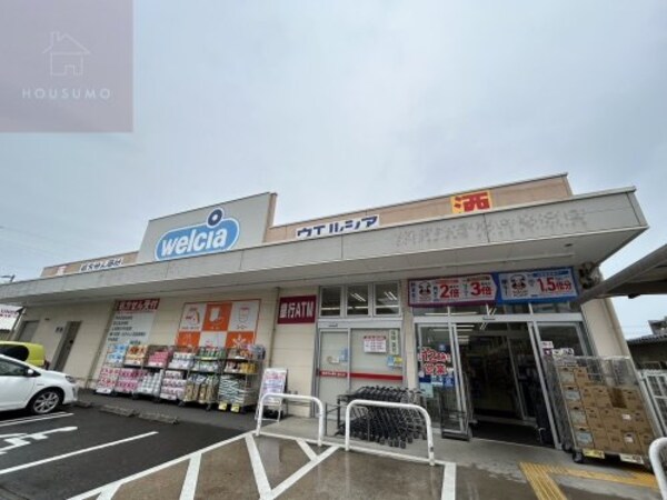 周辺環境(ウエルシア平野長吉長原店 376m)
