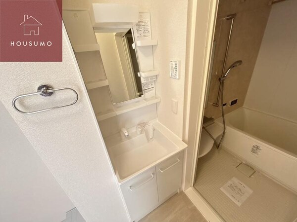 独立洗面台(独立洗面台あり、毎朝おしゃれに忙しい女性の方におすすめです)