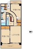 ラディエ南武庫之荘3の間取図