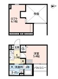 阪急神戸線 園田駅 2階建 築9年の間取図