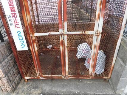 ラルジュの建物設備(敷地内ごみ置き場)