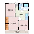 フジコーポラス（４室）の間取図