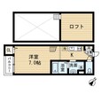 西鉄天神大牟田線 雑餉隈駅 2階建 築13年の間取図