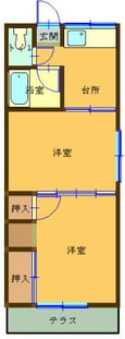 アミューズＢの間取図