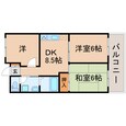 阪神本線 出屋敷駅 5階建 築36年の間取図