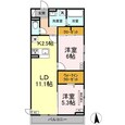 D-ROOM小田原2丁目Aの間取図