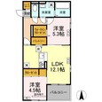 Ｄ－ＲＯＯＭ七曲Ⅰの間取図