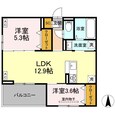 Ｄ－ＲＯＯＭ七曲Ⅱの間取図