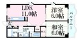 フォルチューナ芦屋の間取図