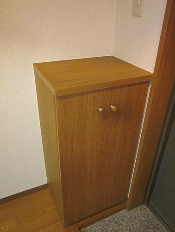 玄関(当店は都内全域の家具家電付き物件をご紹介可能です。)
