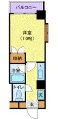 東北本線<宇都宮線> 宇都宮駅 7階建 築36年の間取図