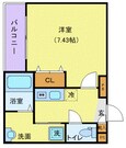 相模線 社家駅 3階建 築2年の間取図