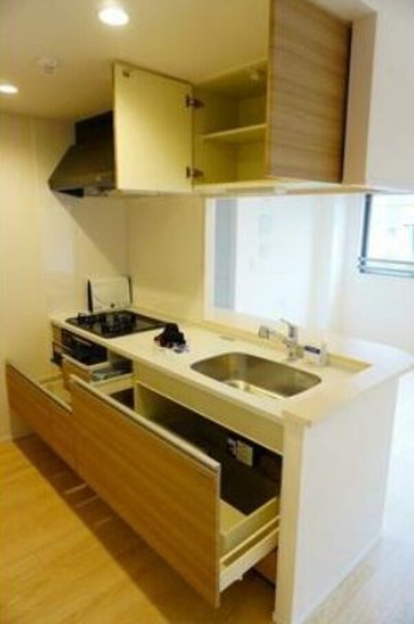 キッチン(※同じ間取り別号室参考写真)