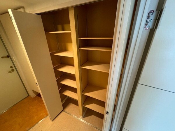 収納もバッチリあるのでお部屋が片付きますよ！