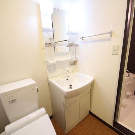 物件内観写真22　(朝の支度にも助かる、独立の洗髪洗面化粧台)