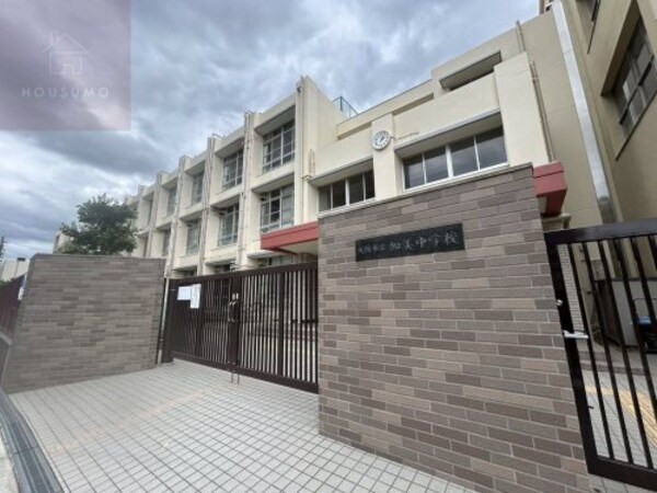 周辺環境(大阪市立加美中学校 824m)