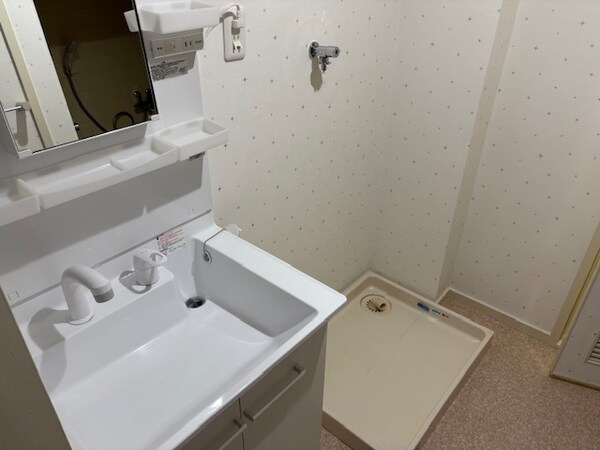 洗面・脱衣所(ゆったりとスペースのある洗面所)