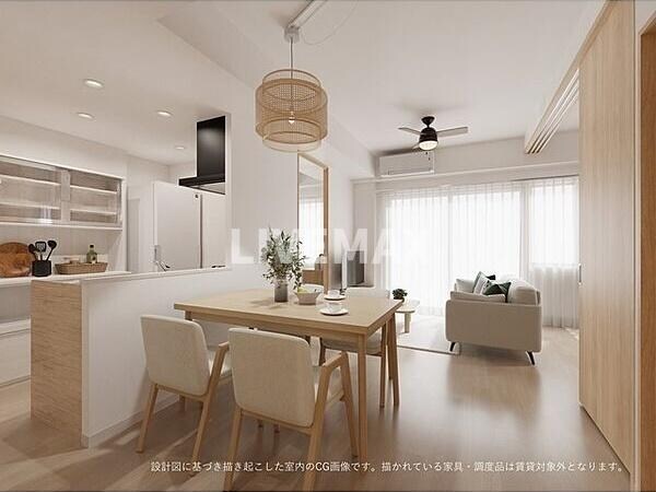 居室(モデルルームです・家具小物類はつきません)