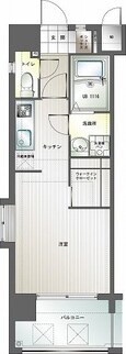 鹿児島本線 博多駅 13階建 築18年の間取図