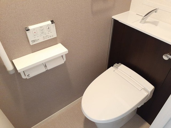 トイレ(落ち着いた色調のトイレです)