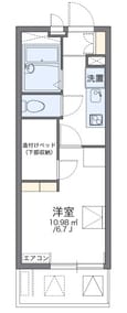 レオパレスメルベーユの間取図