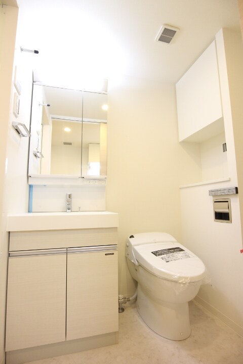 物件内観写真6　(朝の支度にも助かる、独立の洗髪洗面化粧台)