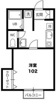 エトランス小松町Bの間取図