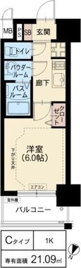 スプランディッド新大阪WESTの間取図