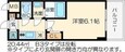 阪急宝塚線 十三駅 12階建 築9年の間取図