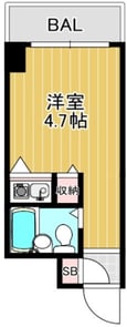 朝日プラザ塚本IIの間取図