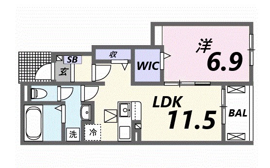 メゾン・デ・プリュームの間取図