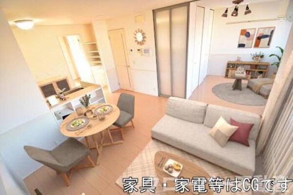 居室(※家具家電はイメージです。実際には設置されておりません)