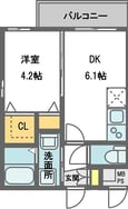 メルベージュ千林大宮の間取図