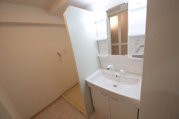 洗面・脱衣所(忙しい朝には欠かせない洗面所です)