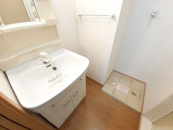 洗面・脱衣所(ゆったりとスペースのある洗面所)