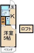 マユミハイツ枚方１２番館上島東町の間取図