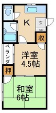 フラワーハイム９７の間取図