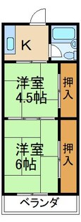 狩野喜マンションの間取図