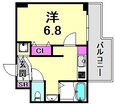 阪神本線 春日野道駅 10階建 築18年の間取図