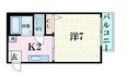 東海道本線・山陽本線<JR神戸線> 住吉駅 2階建 築28年の間取図
