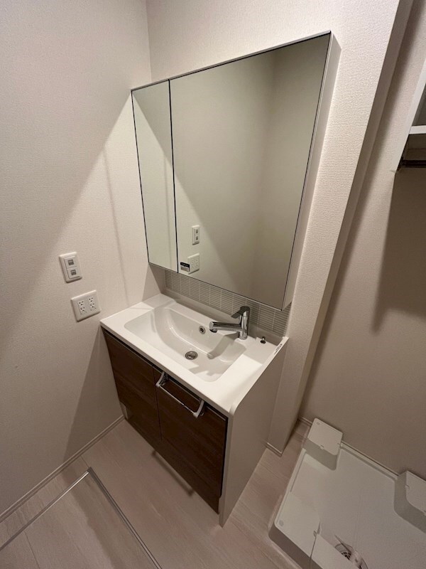 物件内観写真9　(独立洗面台で身支度をすべて済ませてしまいましょう)